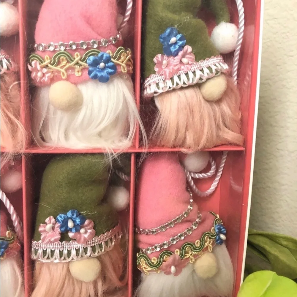 Spring Gnome Garland 6 Feet Easter Decor